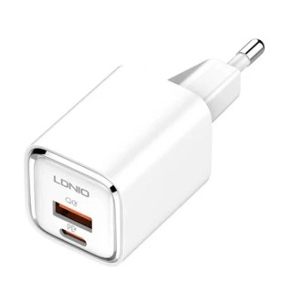 Ładowarka sieciowa LDNIO A2317C USB, USB-C 30W + Kabel USB-C