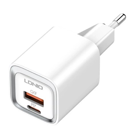 Ładowarka sieciowa LDNIO A2318C USB, USB-C 20W + Kabel USB-C - USB-C