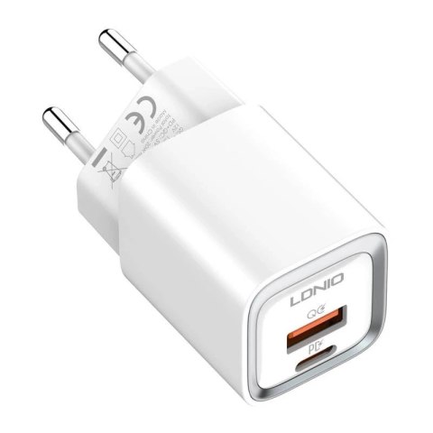 Ładowarka sieciowa LDNIO A2318C USB, USB-C 20W + Kabel USB-C - USB-C
