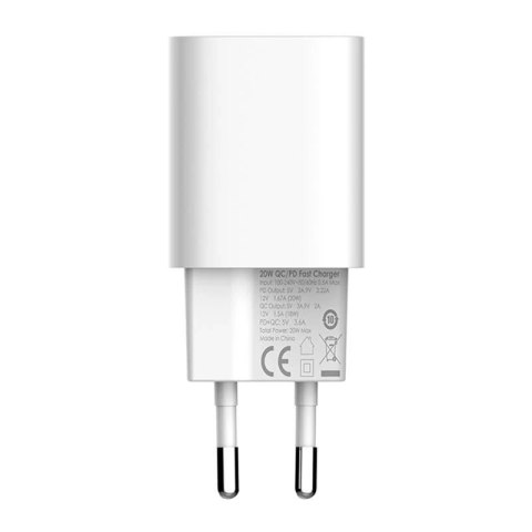Ładowarka sieciowa LDNIO A2318C USB, USB-C 20W + Kabel USB-C
