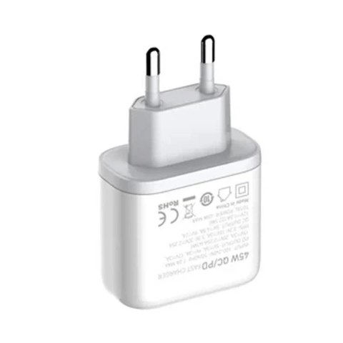 Ładowarka sieciowa LDNIO A2526C USB, USB-C 45W + Kabel USB-C - USB-C