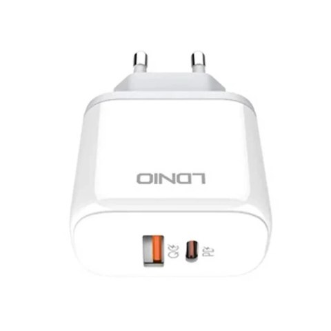 Ładowarka sieciowa LDNIO A2526C USB, USB-C 45W + Kabel USB-C