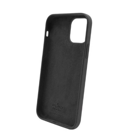 Etui na telefon Puro ICON AntiMicrobial do iPhone 12 Pro Max czarny/black