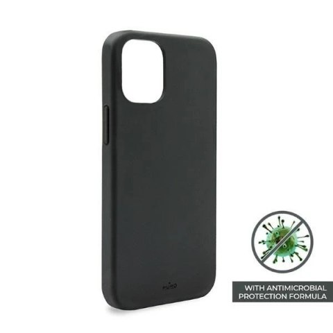Etui na telefon Puro ICON AntiMicrobial do iPhone 12/12 Pro czarny/black