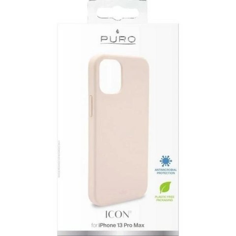 Etui na telefon Puro ICON AntiMicrobial do iPhone 13 Pro Max piaskowy róż/sand pink