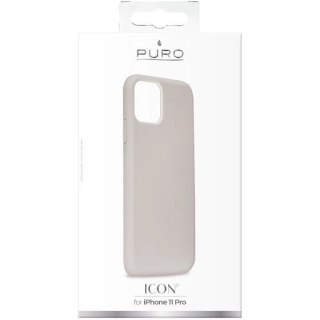 Etui na telefon Puro ICON Cover do iPhone 11 Pro jasnoszary/light grey