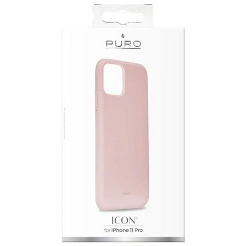 Etui na telefon Puro ICON Cover do iPhone 11 Pro piaskowy róż/rose