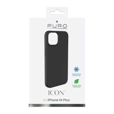 Etui na telefon Puro ICON Cover do iPhone 14 Plus czarny/black