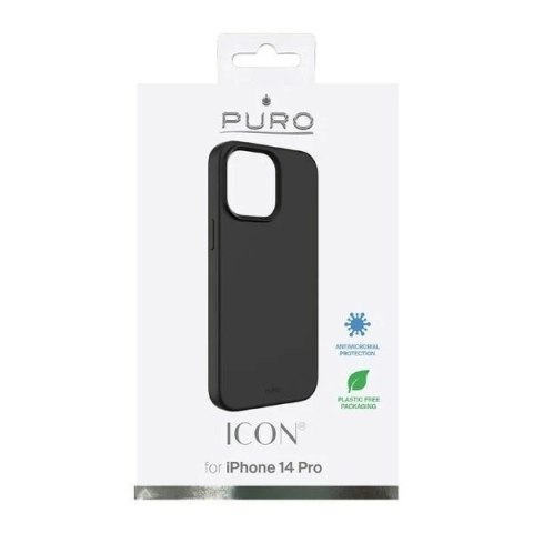 Etui na telefon Puro ICON Cover do iPhone 14 Pro czarny/black