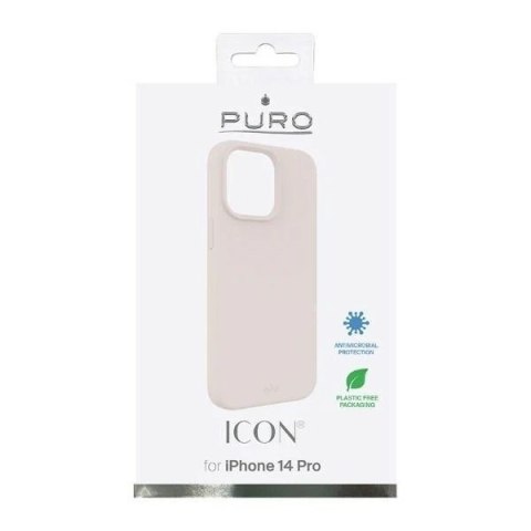 Etui na telefon Puro ICON Cover do iPhone 14 Pro piaskowy róż/pink