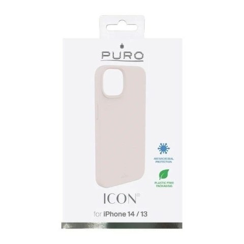 Etui na telefon Puro ICON Cover do iPhone 14 piaskowy róż/pink