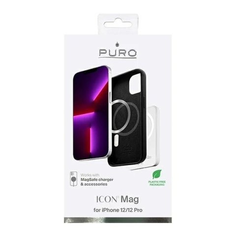 Etui na telefon Puro ICON MAG MagSafe do iPhone 12/12 Pro czarny/black
