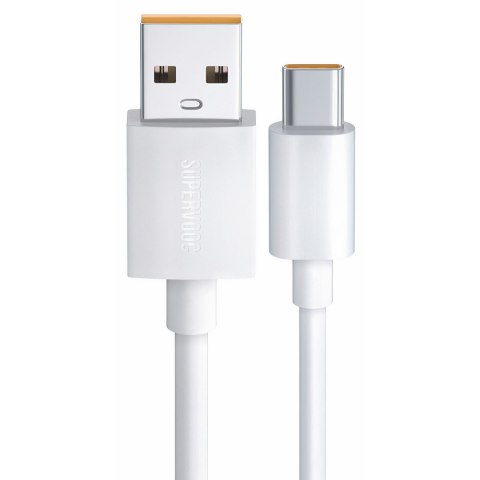 Kabel Oppo DL136 Supervooc Super Szybki USB do USB-C Type C 65W 1m przewód Biały