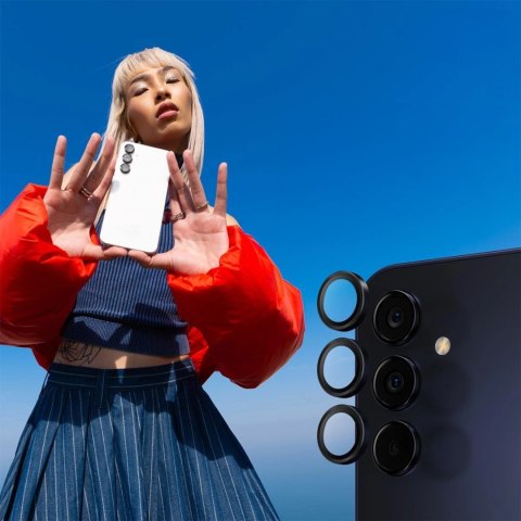 Szkło ochronne osłona nakładka na aparat/ obiektyw do Samsung Galaxy S23 / S23+ Plus czarny