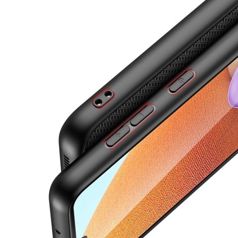 Dux Ducis Fino etui pokrowiec pokryty nylonowym materiałem Samsung Galaxy A32 4G szary