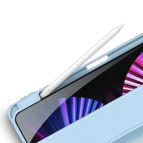 Dux Ducis Toby pancerne etui z klapką Smart Case do iPad Pro 11'' 2021 z uchwytem na Apple Pencil niebieski