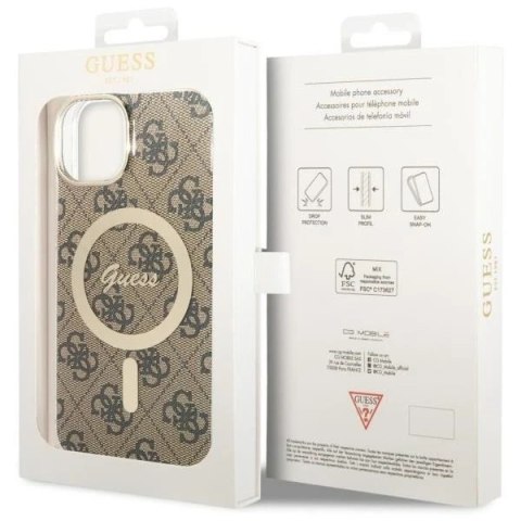 Etui Guess GUHMP14SH4STW do iPhone 14 6.1" hardcase 4G MagSafe