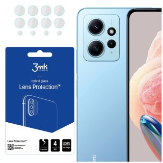 Szkło hybrydowe na obiektyw telefonu 3mk Lens Protection zestaw do Xiaomi Redmi Note 12 4G (4szt.)