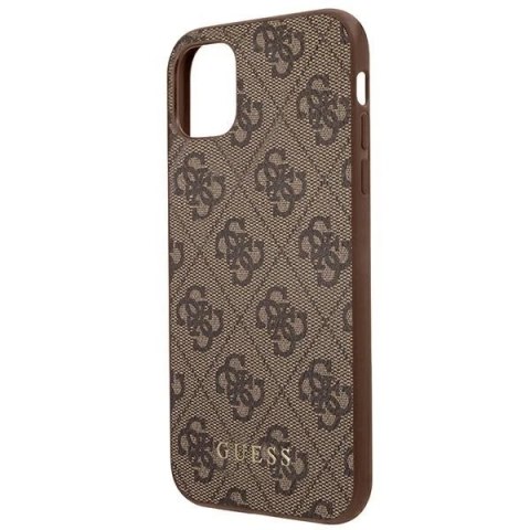 Etui Guess GUHCN61G4GFBR do iPhone 11 6,1" hard case 4G Metal Gold Logo