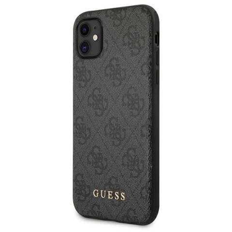 Etui Guess GUHCN61G4GFGR do iPhone 11 6,1" hard case 4G Metal Gold Logo