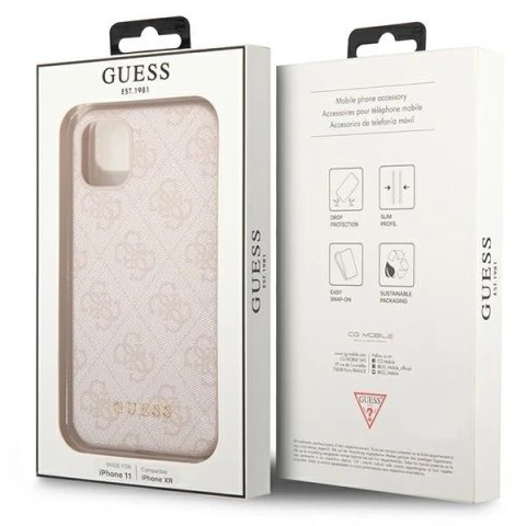 Etui Guess GUHCN61G4GFPI do iPhone 11 6,1" hard case 4G Metal Gold Logo
