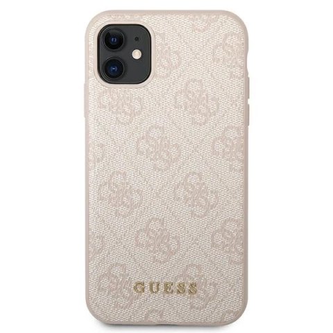 Etui Guess GUHCN61G4GFPI do iPhone 11 6,1" hard case 4G Metal Gold Logo