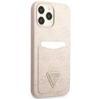 Etui Guess GUHCP13XP4TPP do iPhone 13 Pro Max 6,7" hardcase 4G Triangle Logo Cardslot