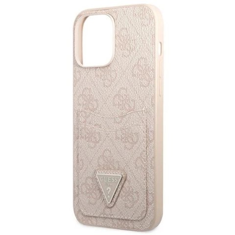 Etui Guess GUHCP13XP4TPP do iPhone 13 Pro Max 6,7" hardcase 4G Triangle Logo Cardslot