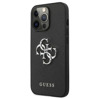 Etui Guess GUHCP13LSA4GSBK do iPhone 13 Pro/13 6,1" hardcase Saffiano 4G Metal Logo