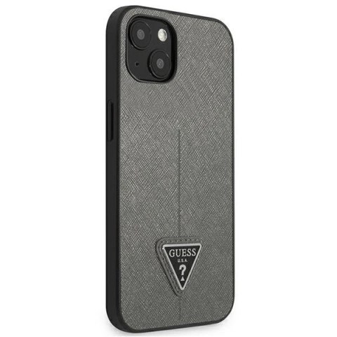 Etui Guess GUHCP13MPSATLG do iPhone 13 6,1" hardcase SaffianoTriangle Logo