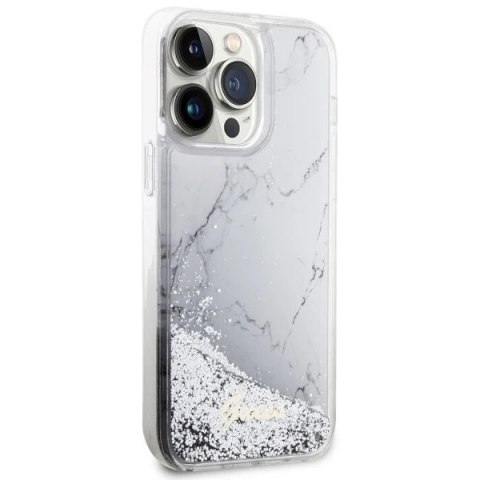 Etui Guess GUHCP14XLCSGSGH do iPhone 14 Pro Max 6.7" hardcase Liquid Glitter Marble