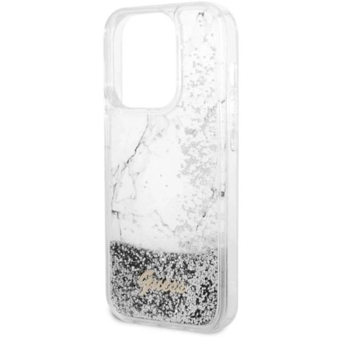 Etui Guess GUHCP14LLCSGSGH do iPhone 14 Pro 6.1" hardcase Liquid Glitter Marble