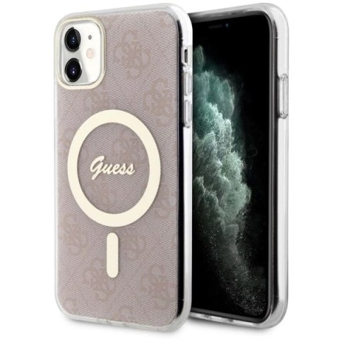 Etui Guess GUHMN61H4STP do iPhone 11 6.1" hardcase 4G MagSafe