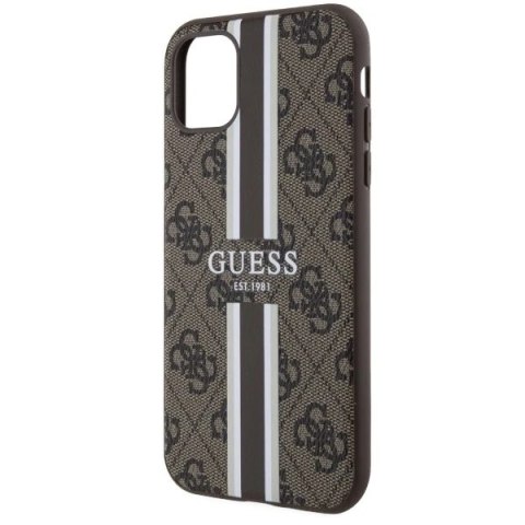 Etui Guess GUHMN61P4RPSW do iPhone 11 / Xr hardcase 4G Printed Stripes MagSafe