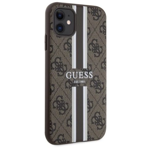 Etui Guess GUHMN61P4RPSW do iPhone 11 / Xr hardcase 4G Printed Stripes MagSafe