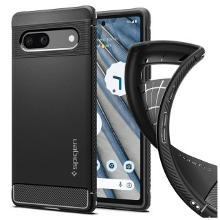 Etui ochronne na telefon Spigen Rugged Armor do Google Pixel 7a Matte Black