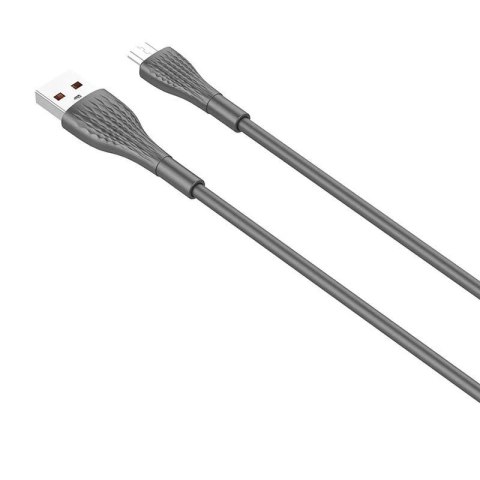 Kabel USB - Micro USB LDNIO LS672 2m, 30W (szary)