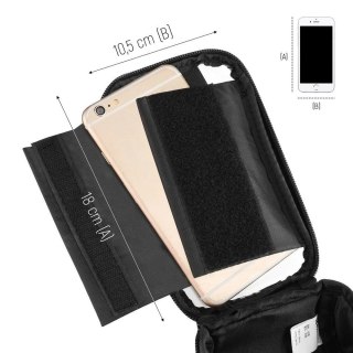 Wozinsky torba rowerowa na kierownicę etui na rower na telefon do 6,5 cala 0,9l czarny (WBB4BK)