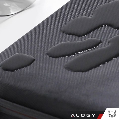 Etui kuferek walizka torba do Nintendo Switch OLED akcesoria 21 gier Alogy Wodoodporne z paskiem Czarny