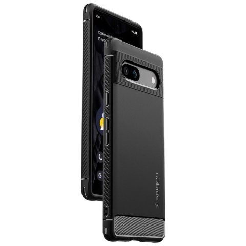Etui ochronne na telefon Spigen Rugged Armor do Google Pixel 7a Matte Black