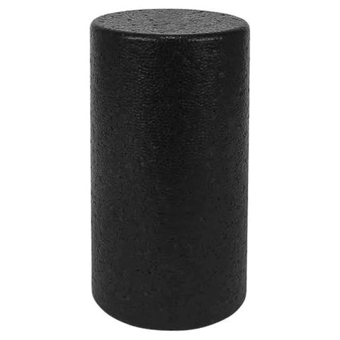 Masażer do ćwiczeń gładki Roller Wałek do masażu mięśni joga 28.5x15cm Fit Fizjo Czarny