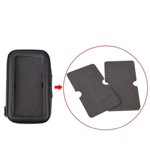 (max wymiar telefonu: 165 mm x 80 mm) czarny (bez mocowania do kierownicy)