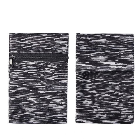 Materiałowa opaska armband na ramię do biegania fitness brązowy