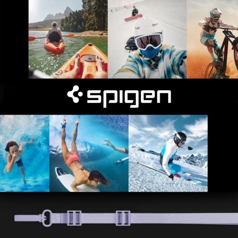 Etui wodoszczelne na telefon 6,9" uniwersalne Spigen A610 Universal Waterproof float case przezroczysto-fioletowe