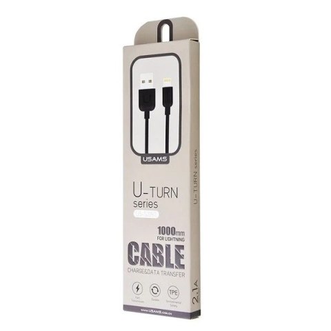 Kabel USMAS U-Turn lightning 1m czarny