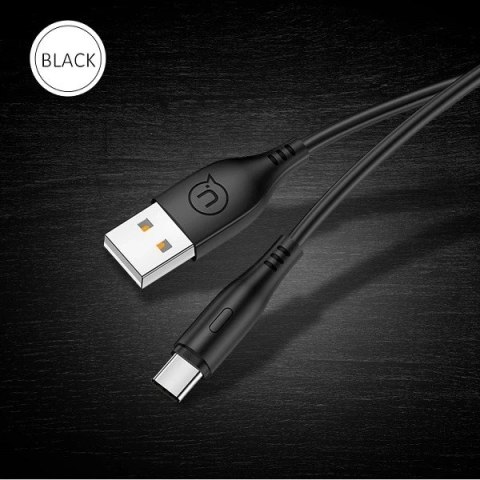 USAMS Kabel U18 USB-C 2A Fast Charge 1m czarny