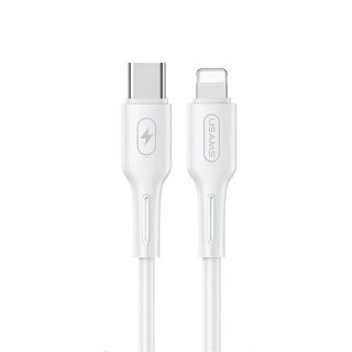 USAMS Kabel U43 USB-C na Lightning 30W PD 1.2m biały