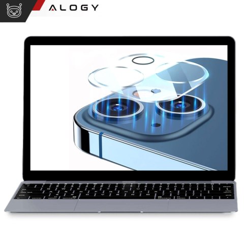 2x Szkło na obiektyw aparat do iPhone 15 / 15 Plus Alogy lens clear przezroczyste