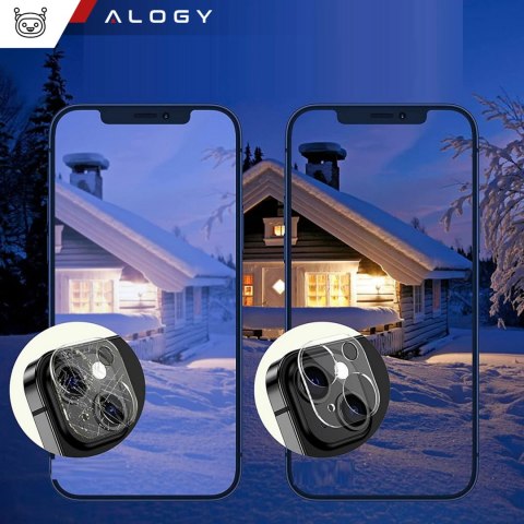 2x Szkło na obiektyw aparat do iPhone 15 / 15 Plus Alogy lens clear przezroczyste