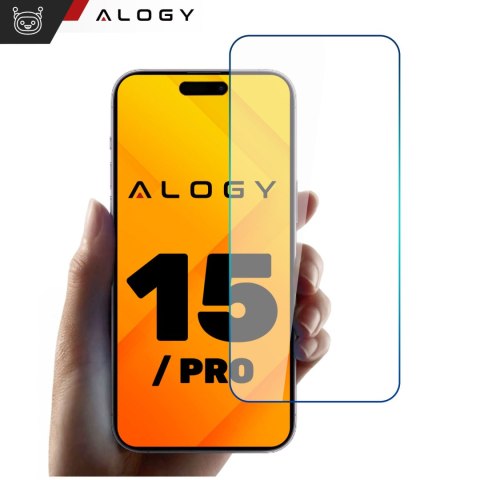 Szkło hartowane 9H do iPhone 15 / 15 Pro / 16 na ekran Alogy Screen Protector PRO+